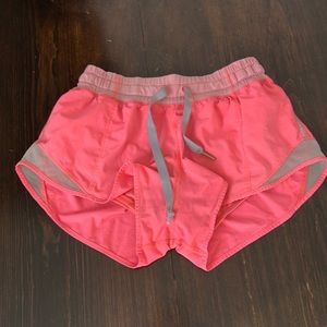 Pink Lululemon running shorts - good condition